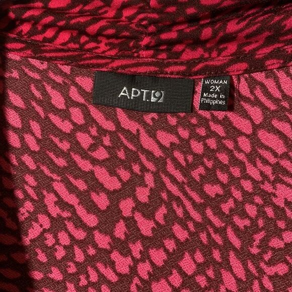 Apt 9 Size 2X wrap long sleeve top NWT - Picture 3 of 9